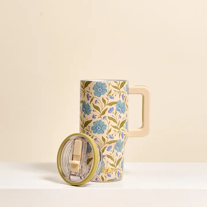 Poppin' Petals Flip Straw Tumbler