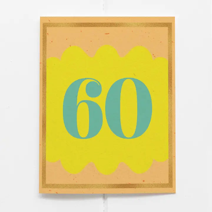 Happy Birthday 60 Card