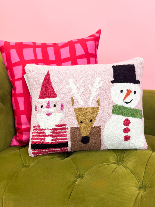 Santa With Friends Hook Pillow