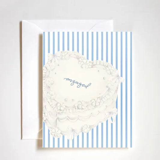 Engaged Cake Engagement Card