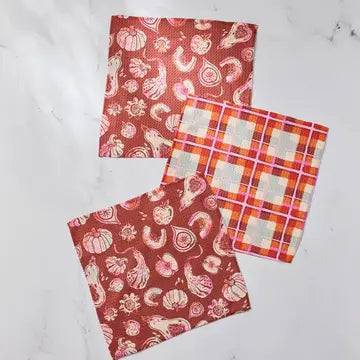 Autumnal Love Dishcloth Set