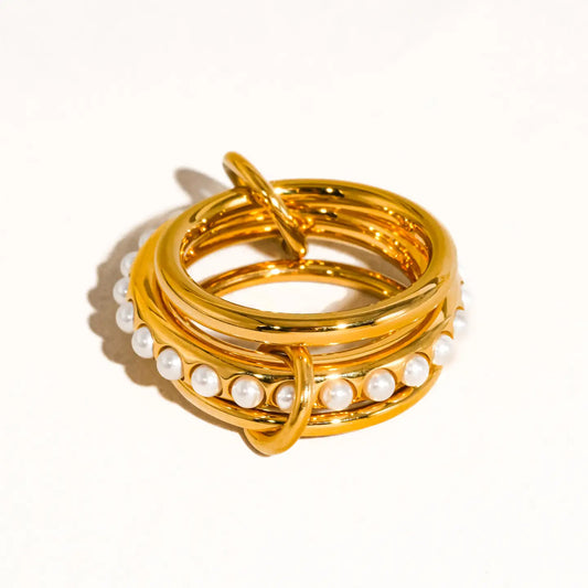 Danton 18K Pearl Band Ring