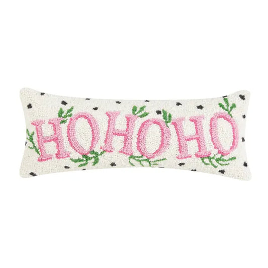 Spotted Ho Ho Ho Hook Pillow