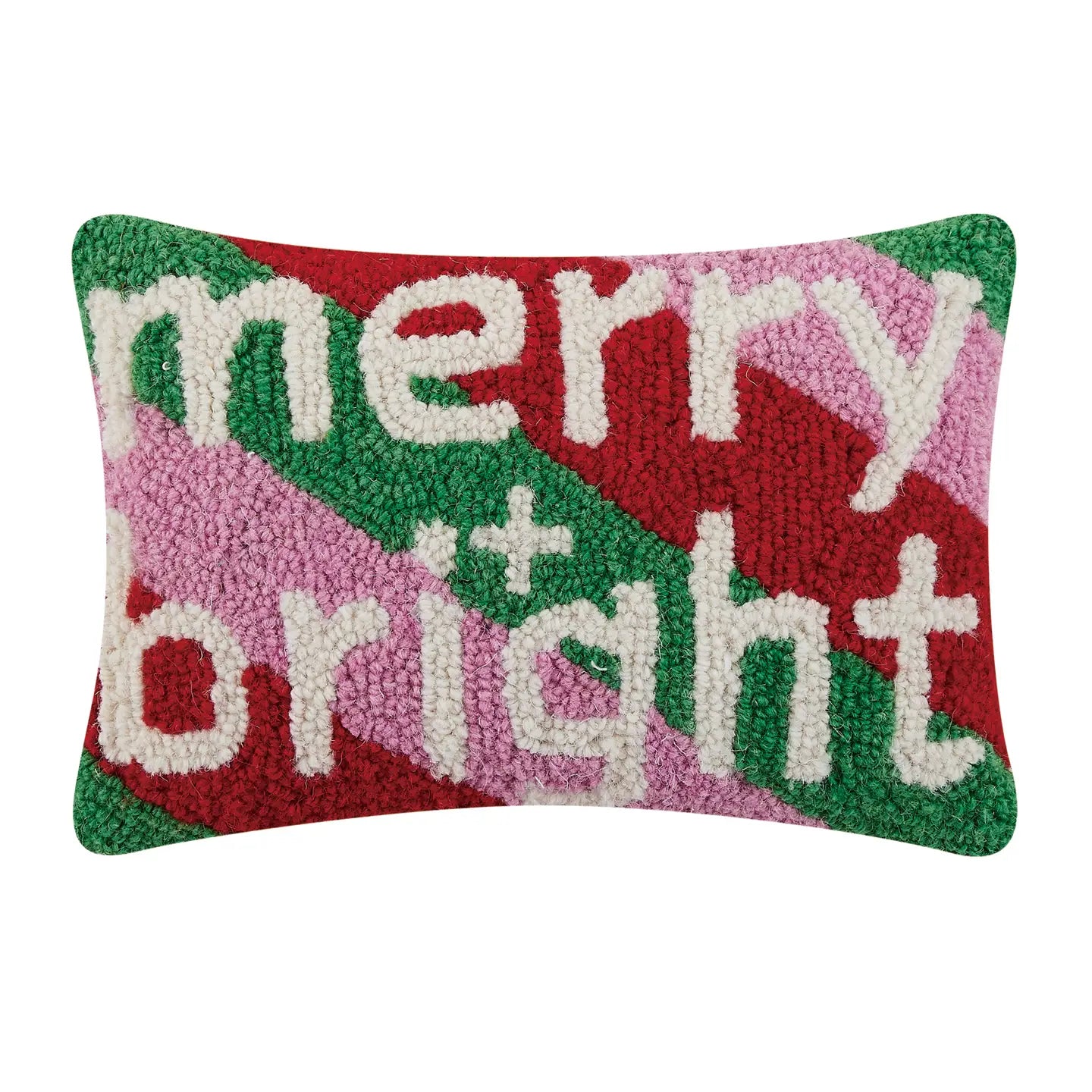 Merry + Bright Striped Hook Pillow