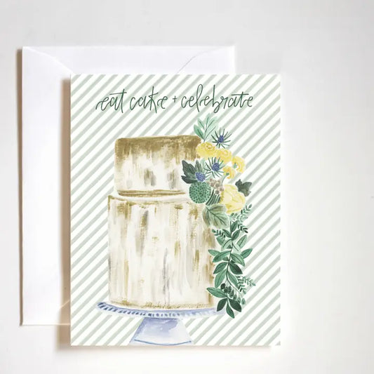 Eat Cake And Celebrate Card