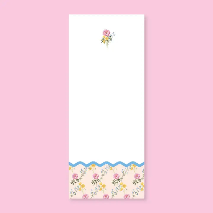 Watercolor Floral List Notepad