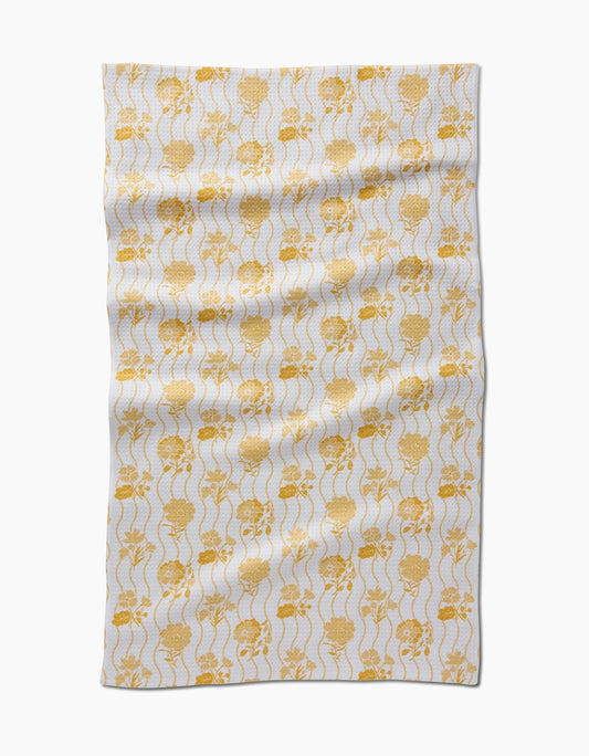 Spring Wave Geometry Tea Towel