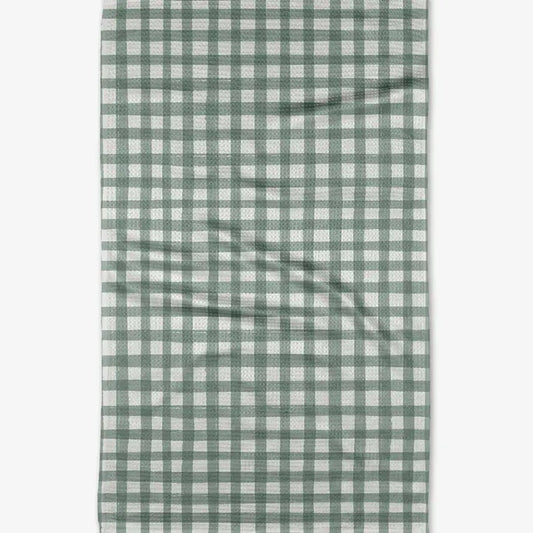 Picnic Gingham Geometry Tea Towel