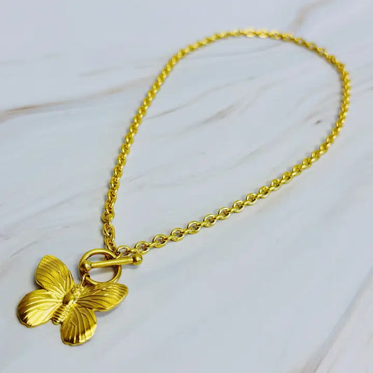 Butterfly Toggle Necklace