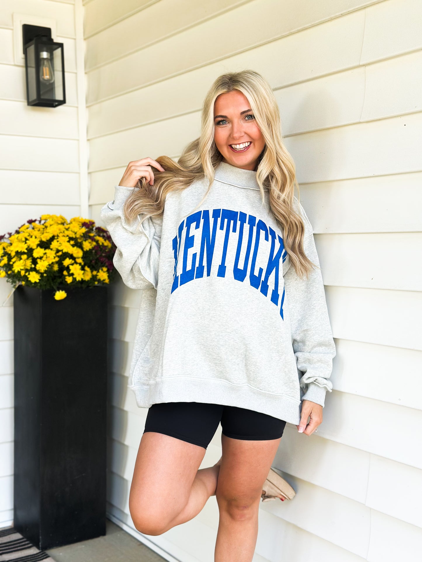 Kentucky Reversible Mock Neck Sweatshirt