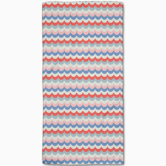 Scallop Stripes Bar Towel