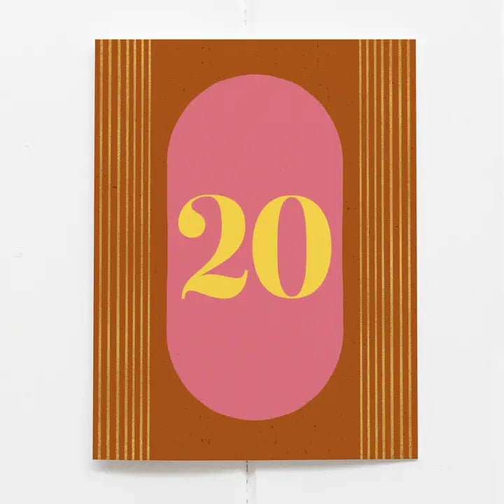 Happy Birthday 20 Card