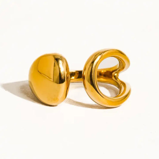 Florine 18K Abstract Ring