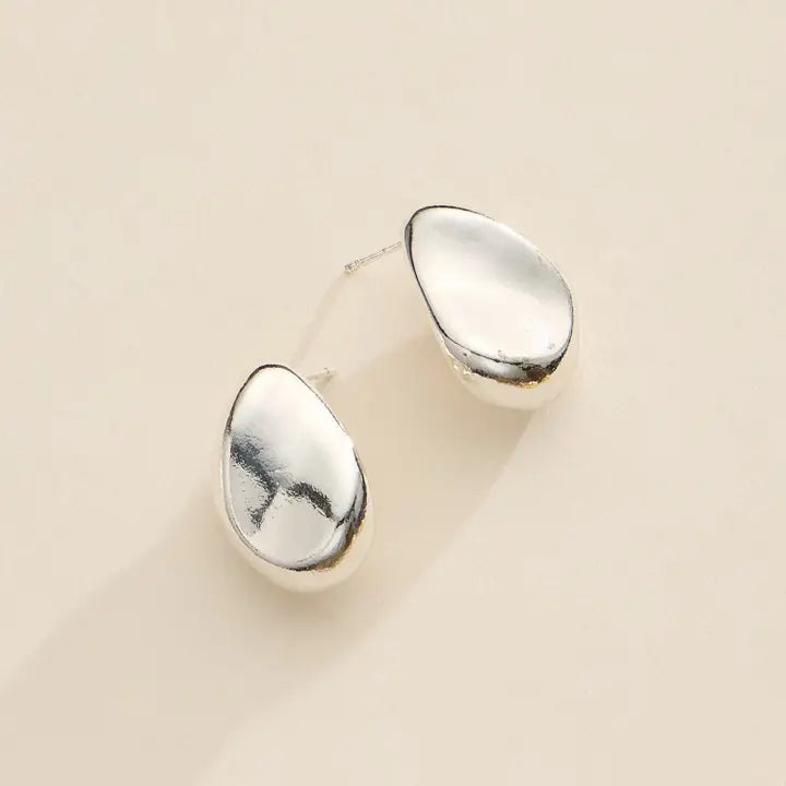 Teardrop Stud Earrings