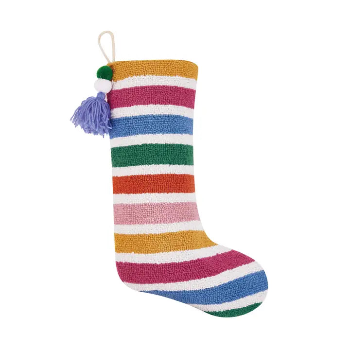 Rainbow Striped Stocking