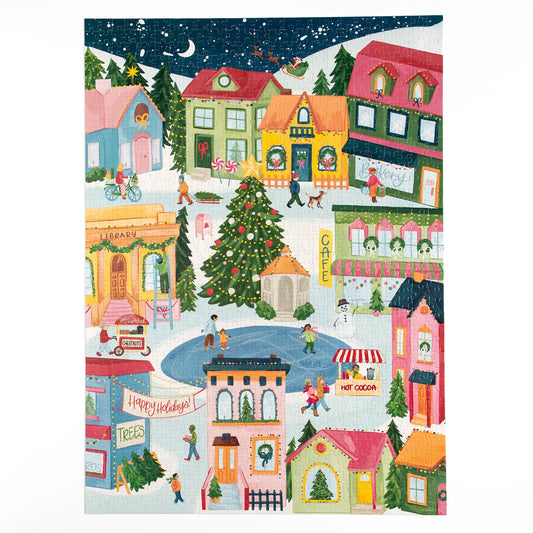Christmas Village 1000 Piece Holiday Jigsaw Puzzle
