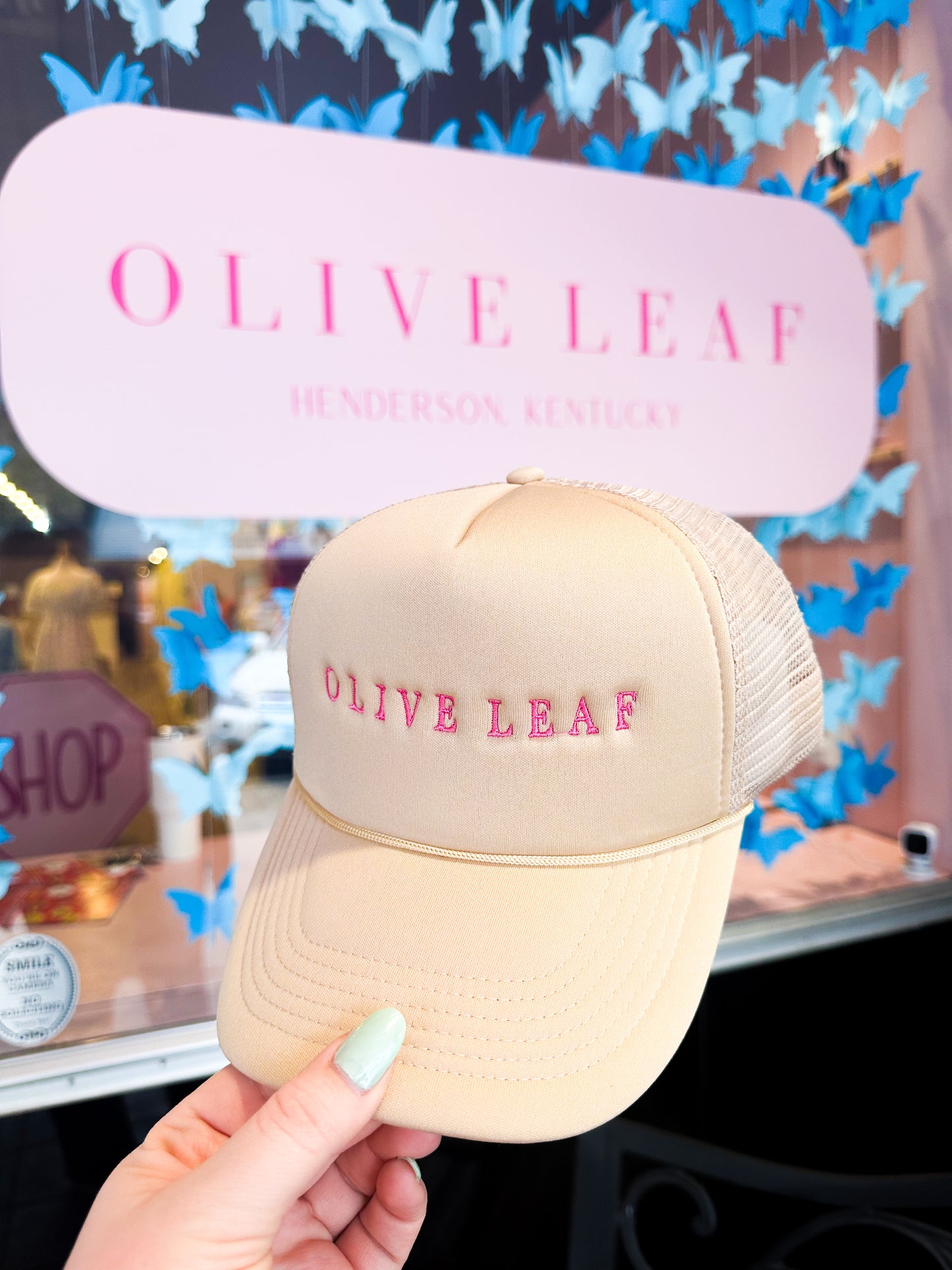 Olive Leaf Trucker Hat