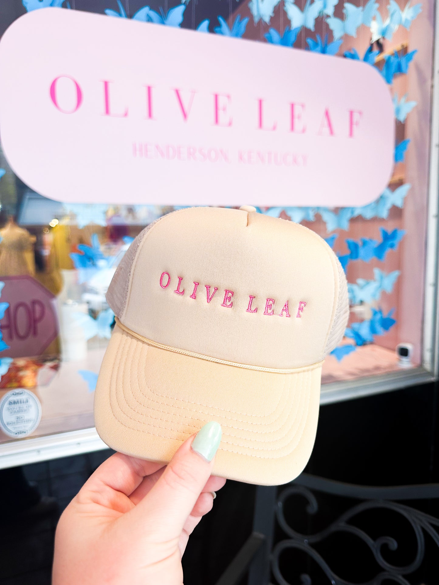 Olive Leaf Trucker Hat