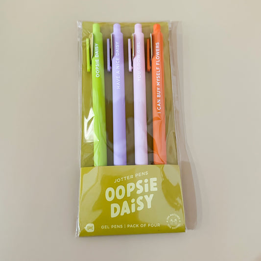 Oopsie Daisy Jotter Set 4 Pack