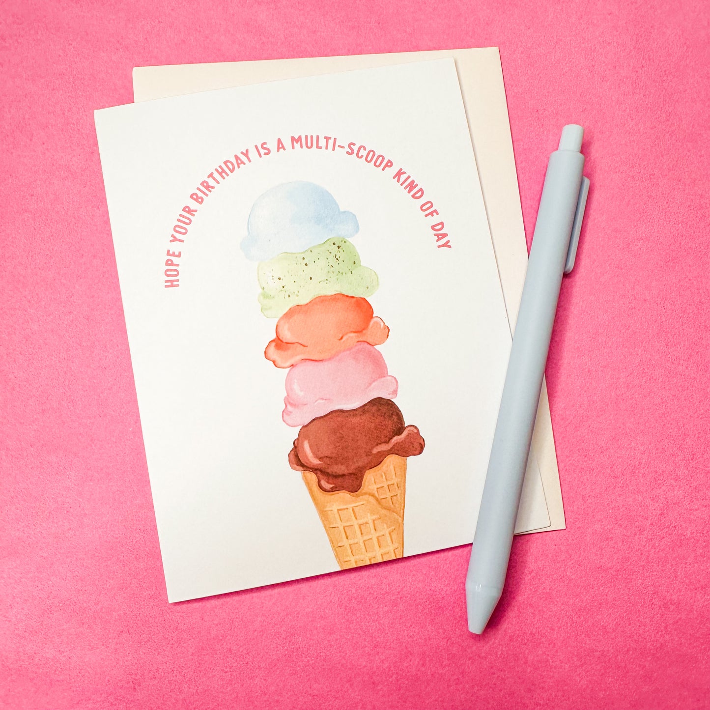 Ice Cream Kinda Day Card