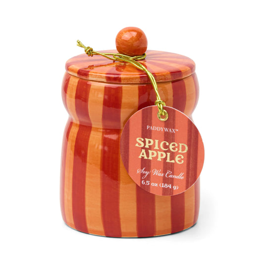 Spiced Apple Cabana Red & Coral Candle 6.5 oz