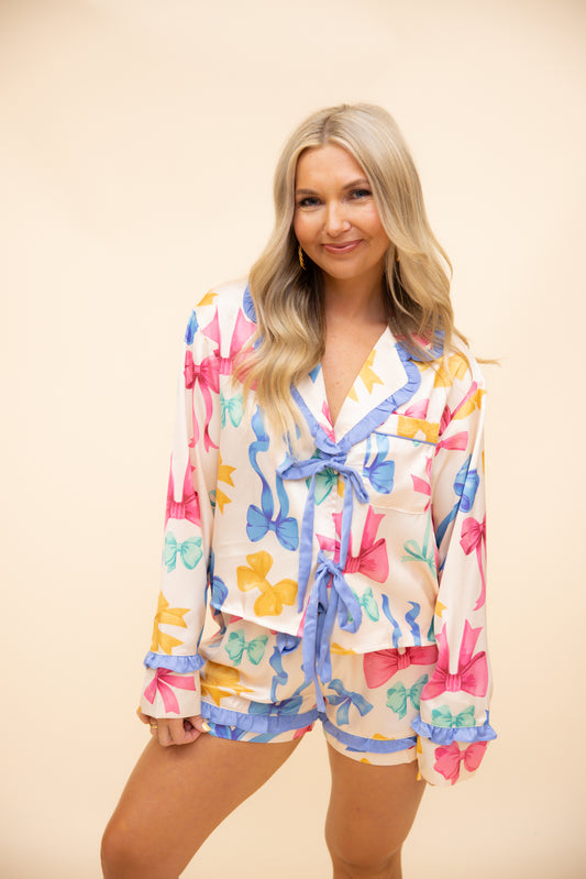 Multi Color Bow Pajamas