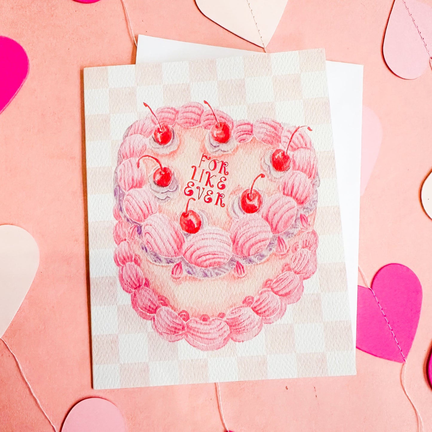 For Like Ever Love Cake Card
