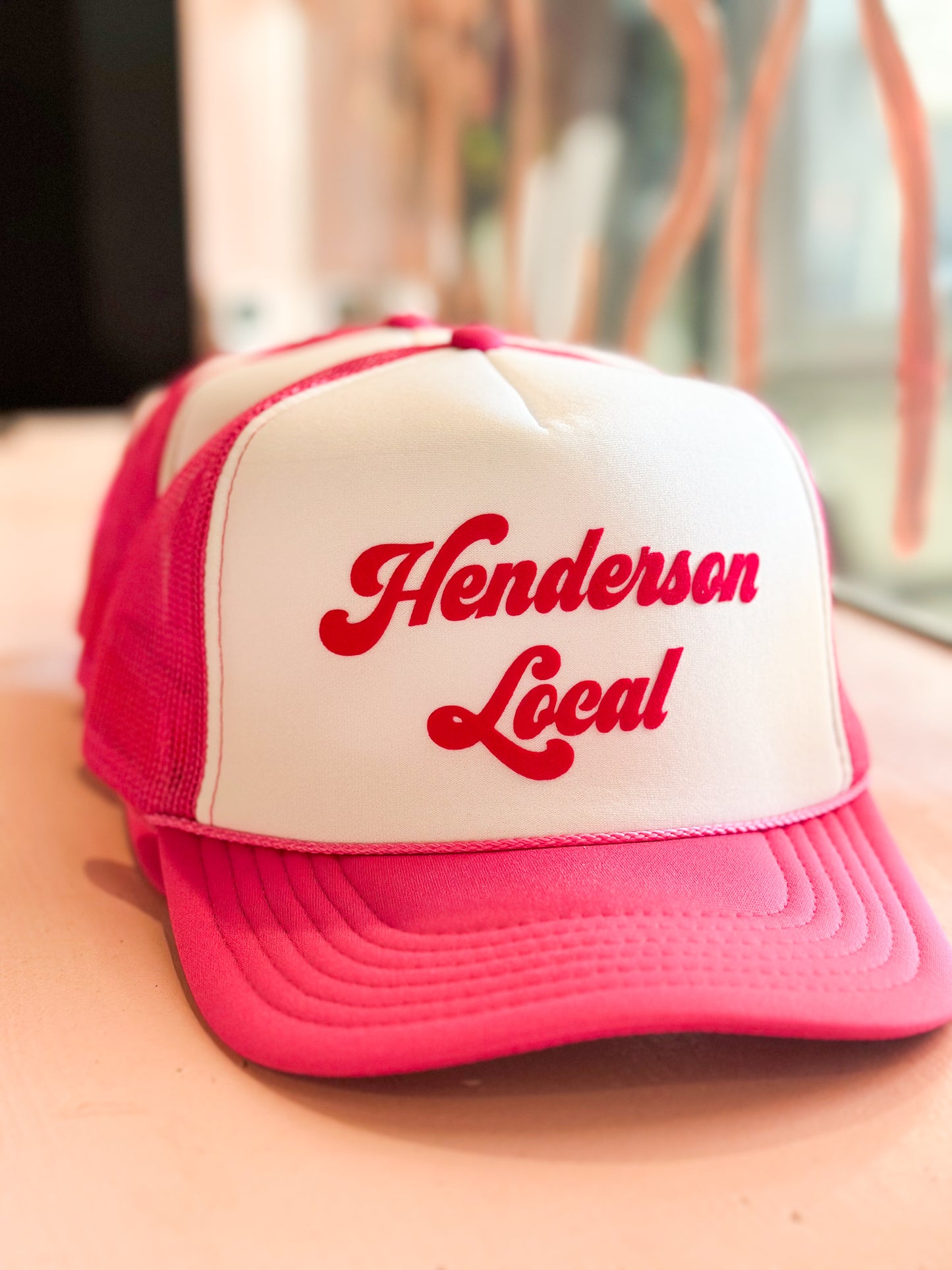 Pink Henderson Local Trucker Hat