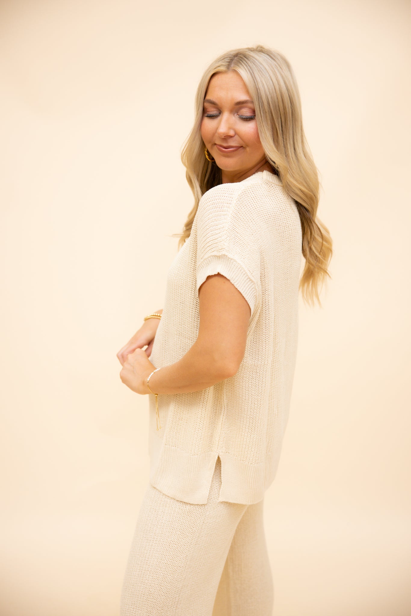 Beige Light Weight Pant Set