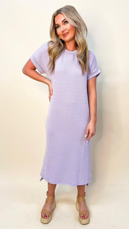 Lavender Curvy Comfy Dress
