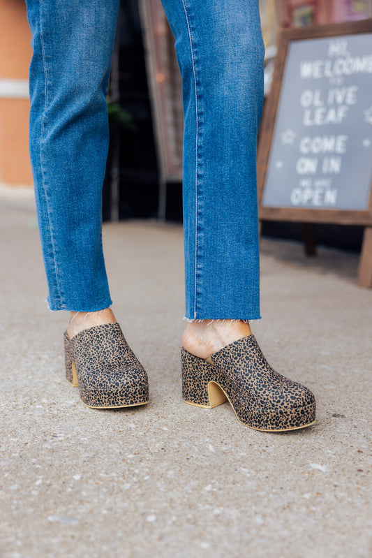 Jayde Leopard Clog
