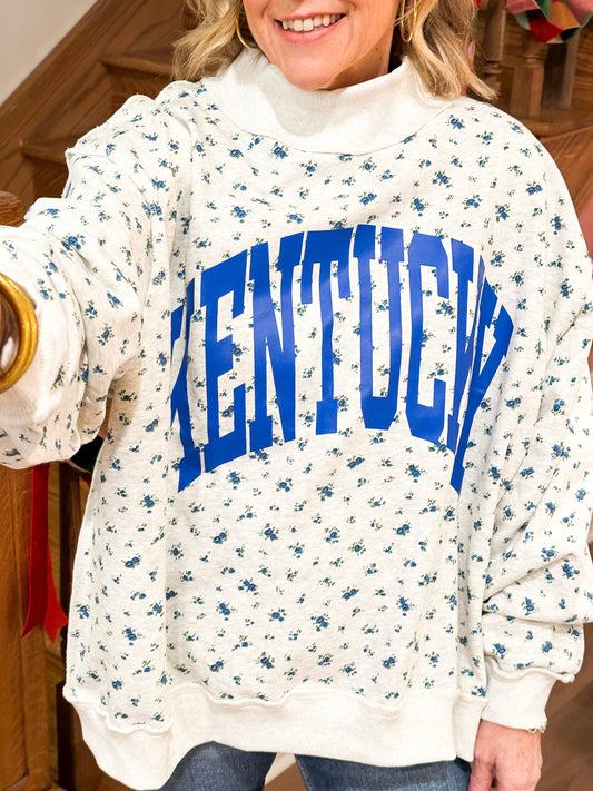 KY Floral Reversible Sweatshirt