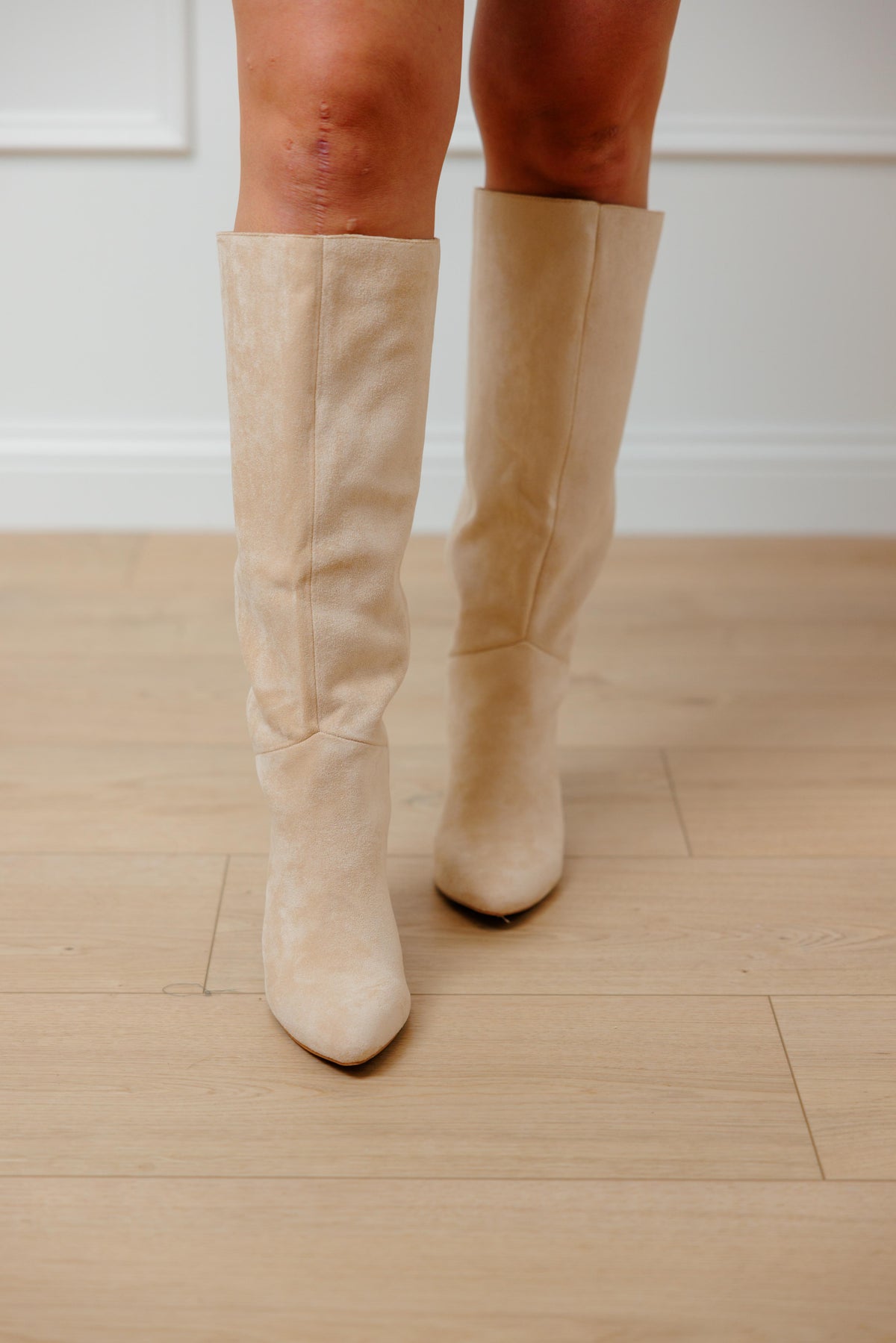 Adriana Beige Tall Boot