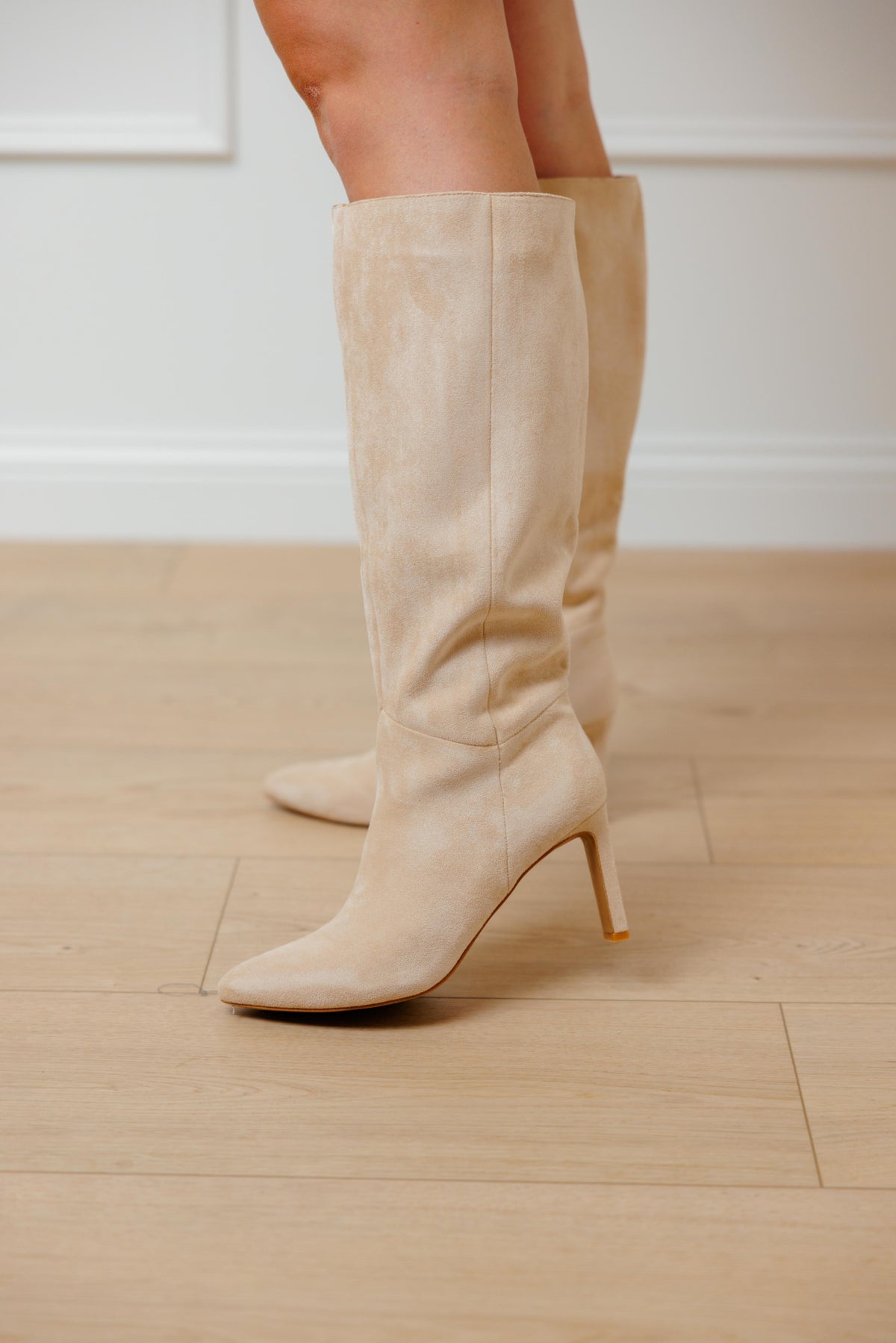 Adriana Beige Tall Boot