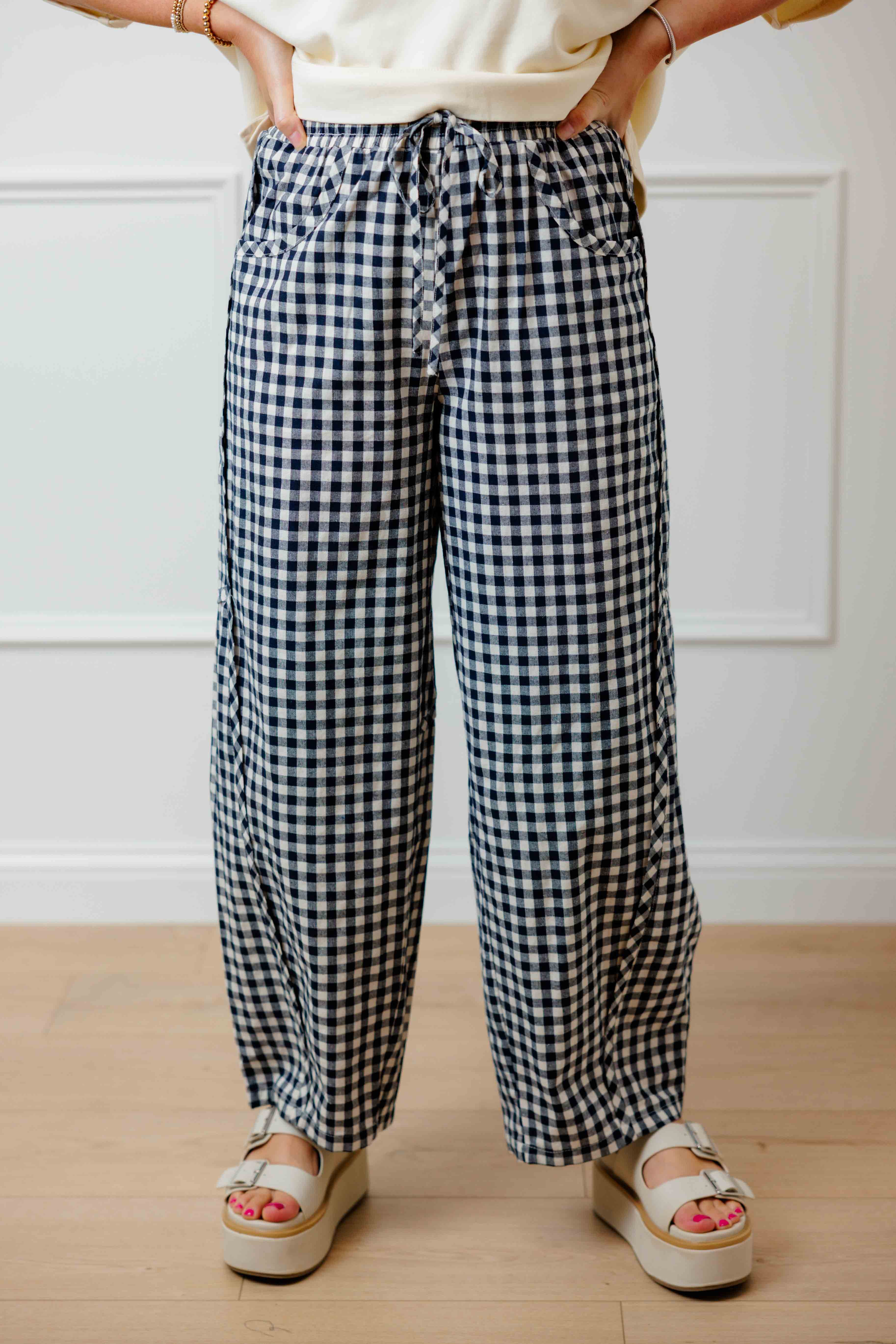 Easy Day Gingham Pants