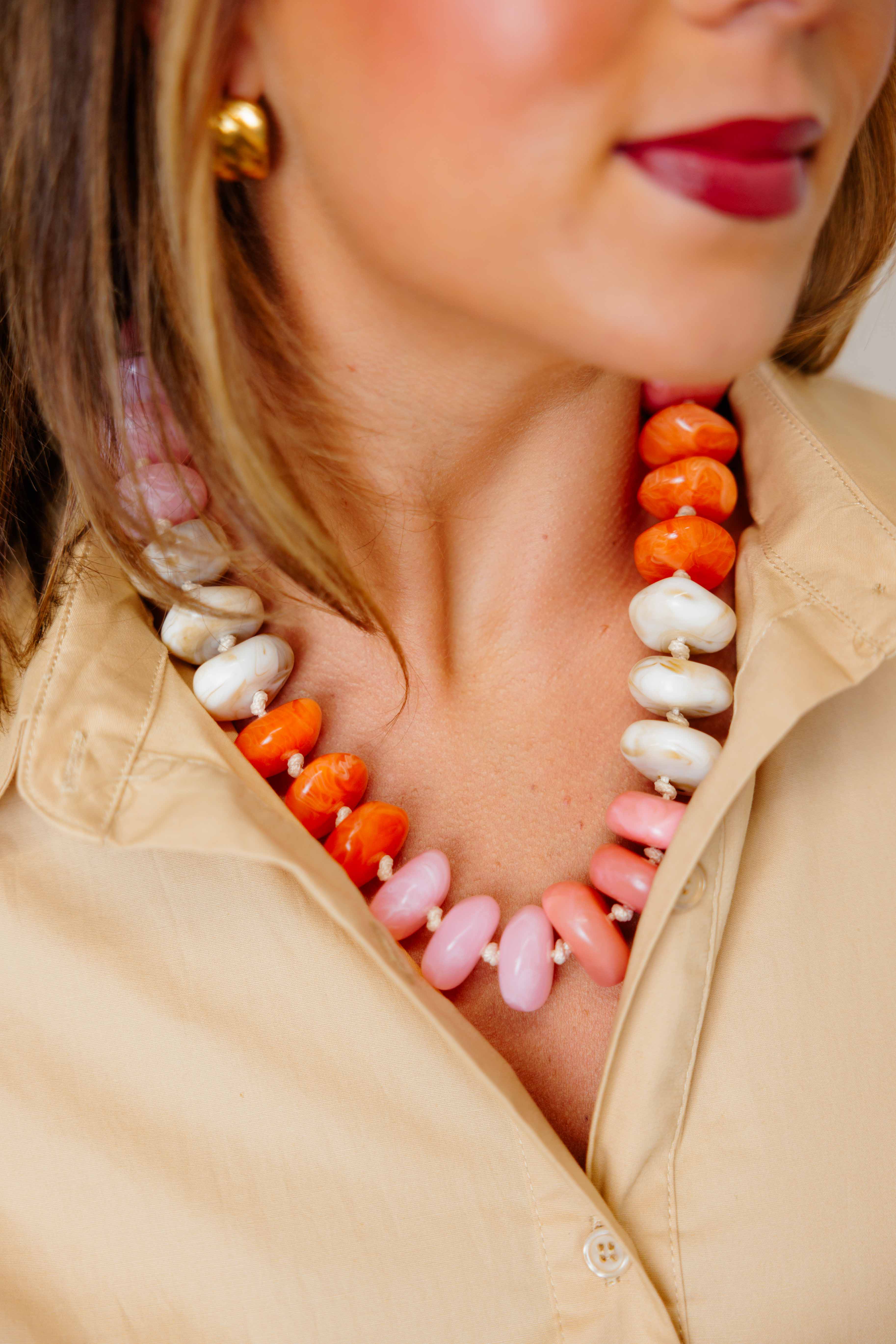 Delray Mixed Beaded Necklace