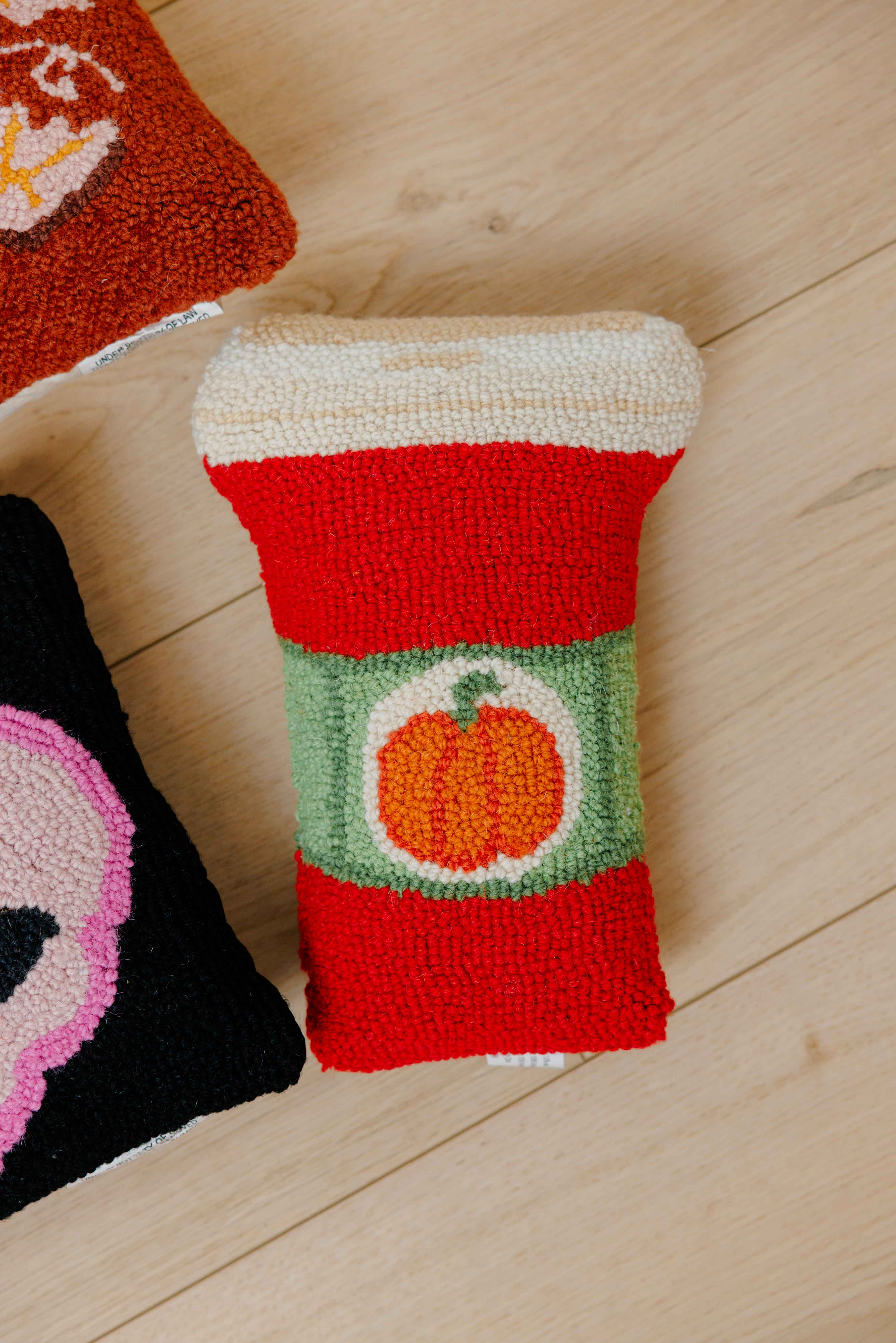 Pumpkin Spice Latte Hook Pillow