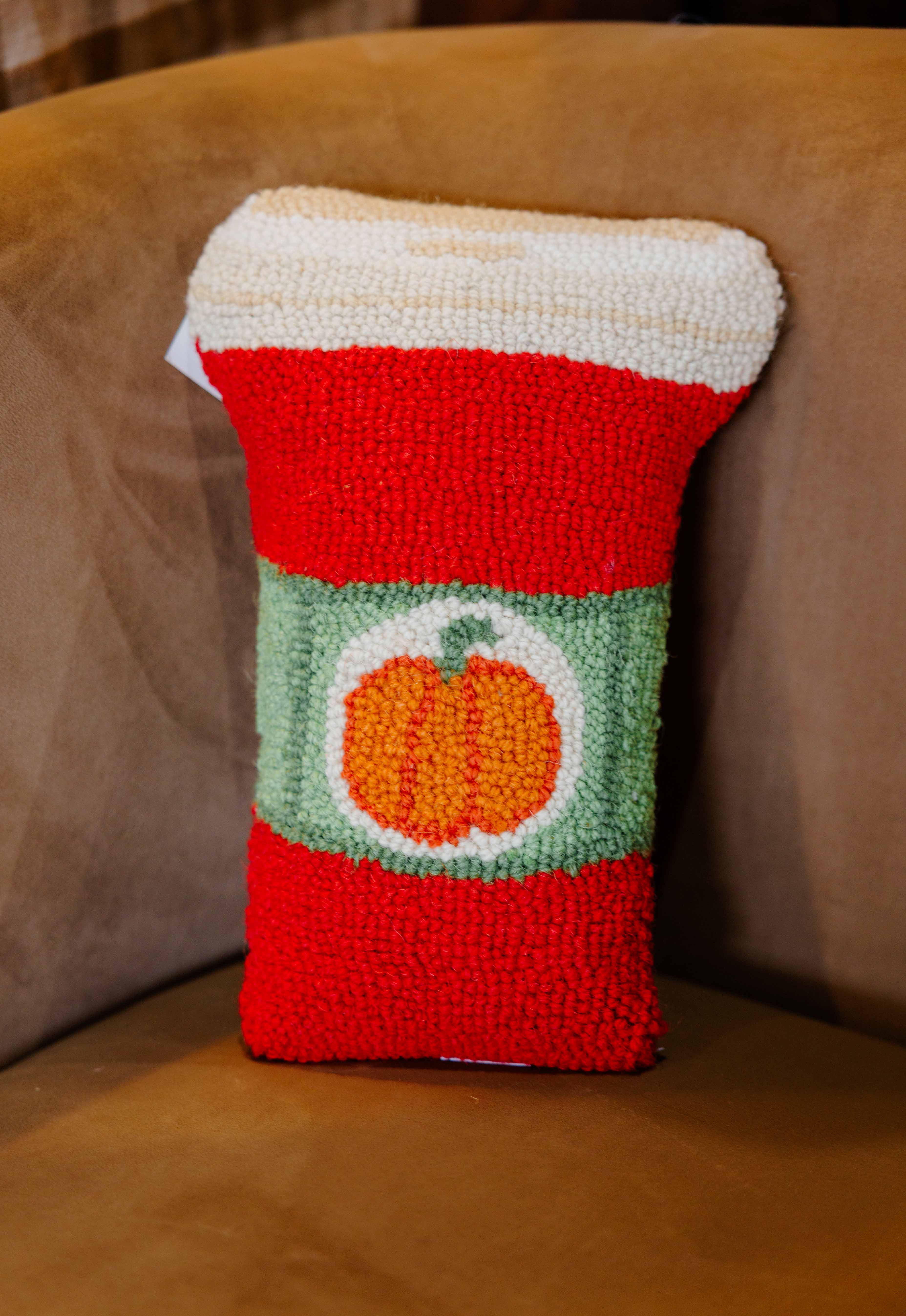Pumpkin Spice Latte Hook Pillow