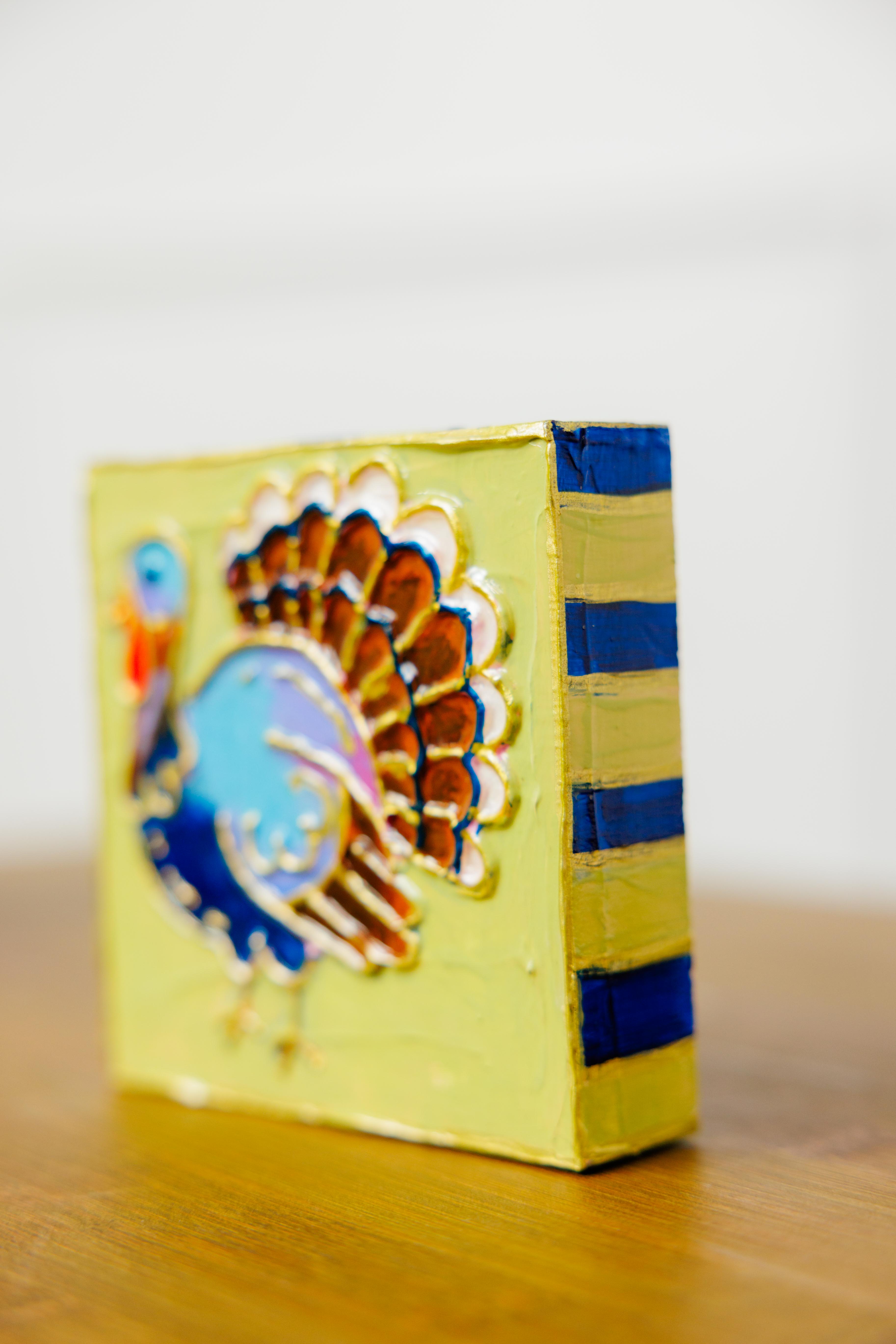 Turkey Wood Block Art