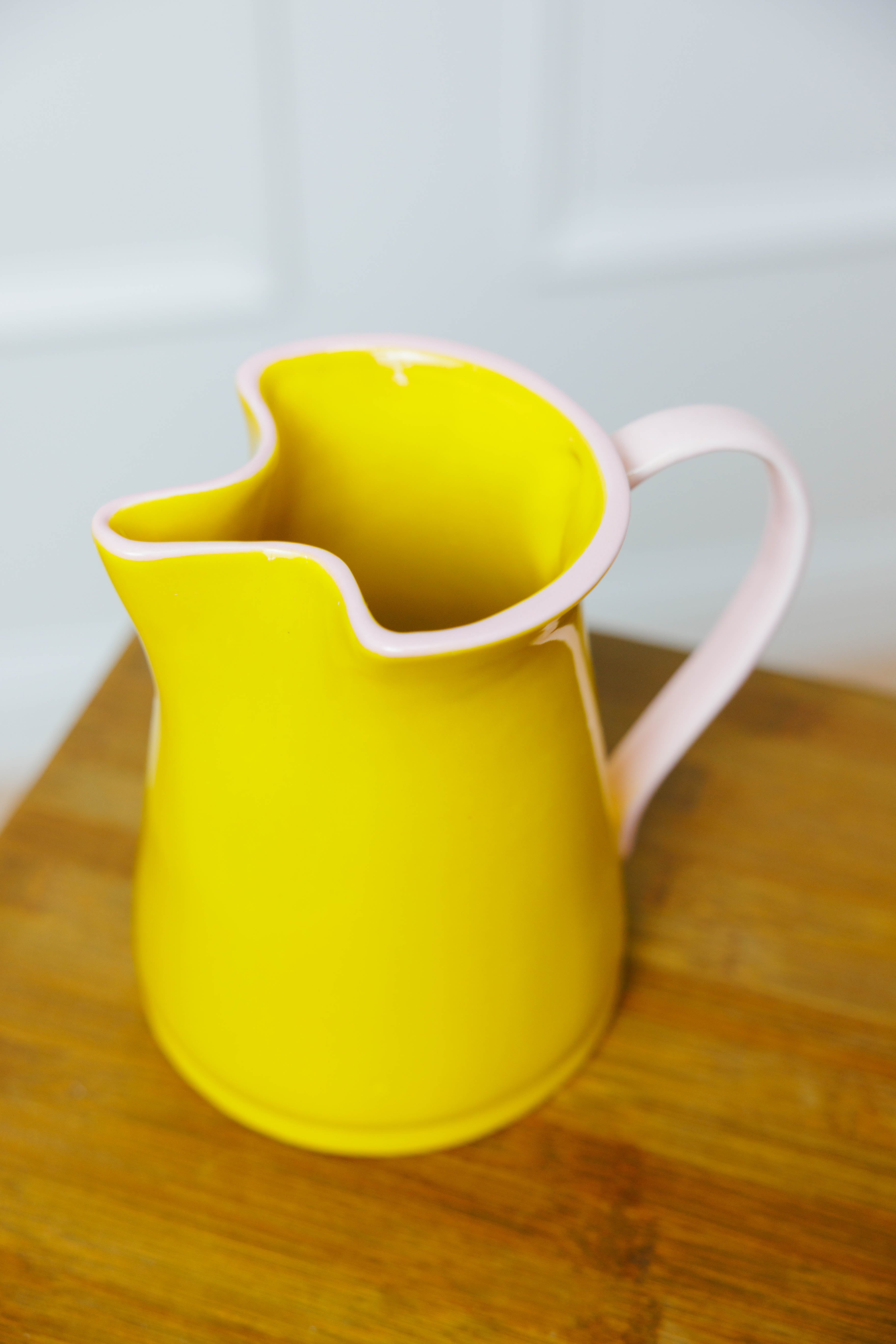 Buttercup Pink Trim Pitcher