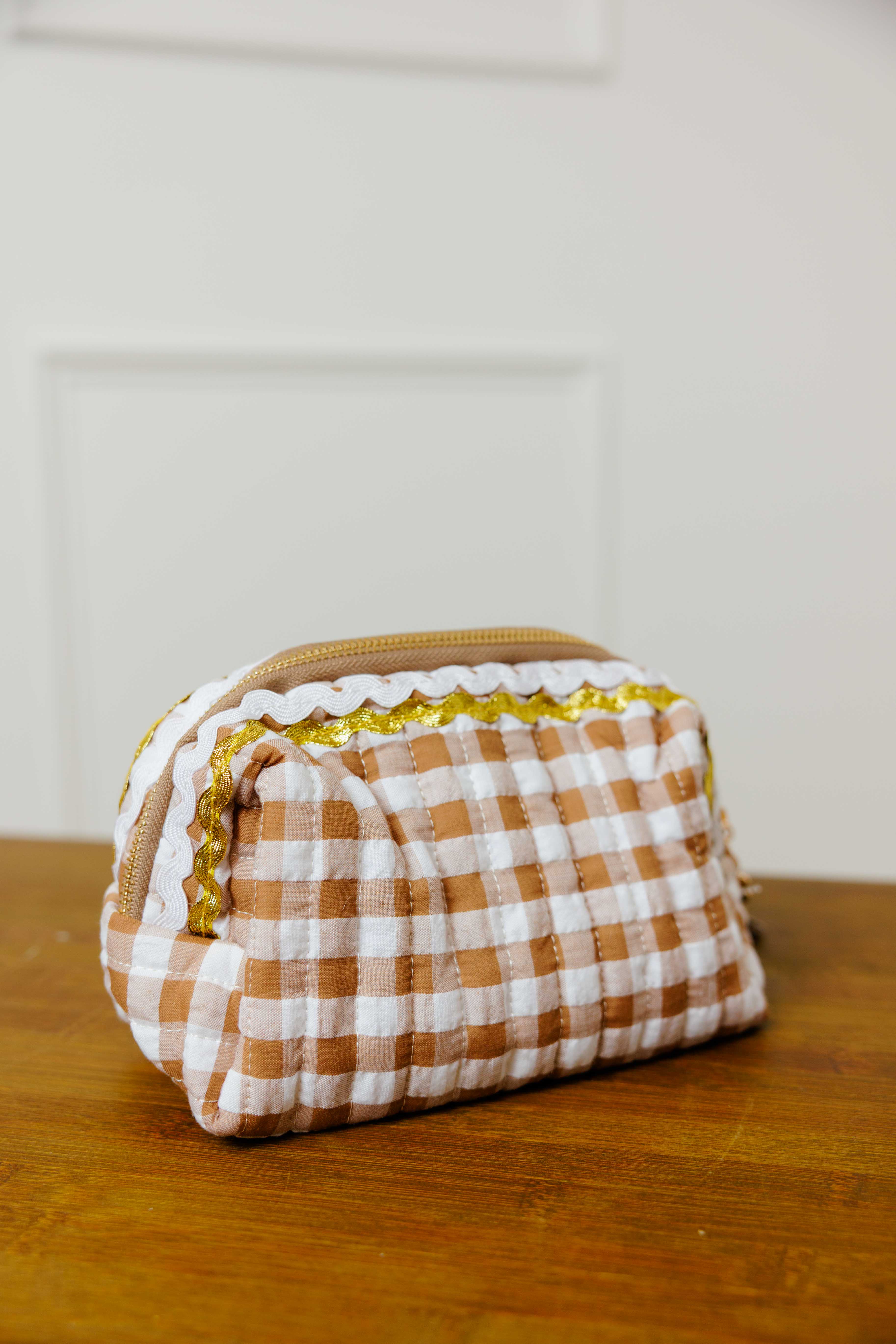 Brown Color Wave Cosmetic Case