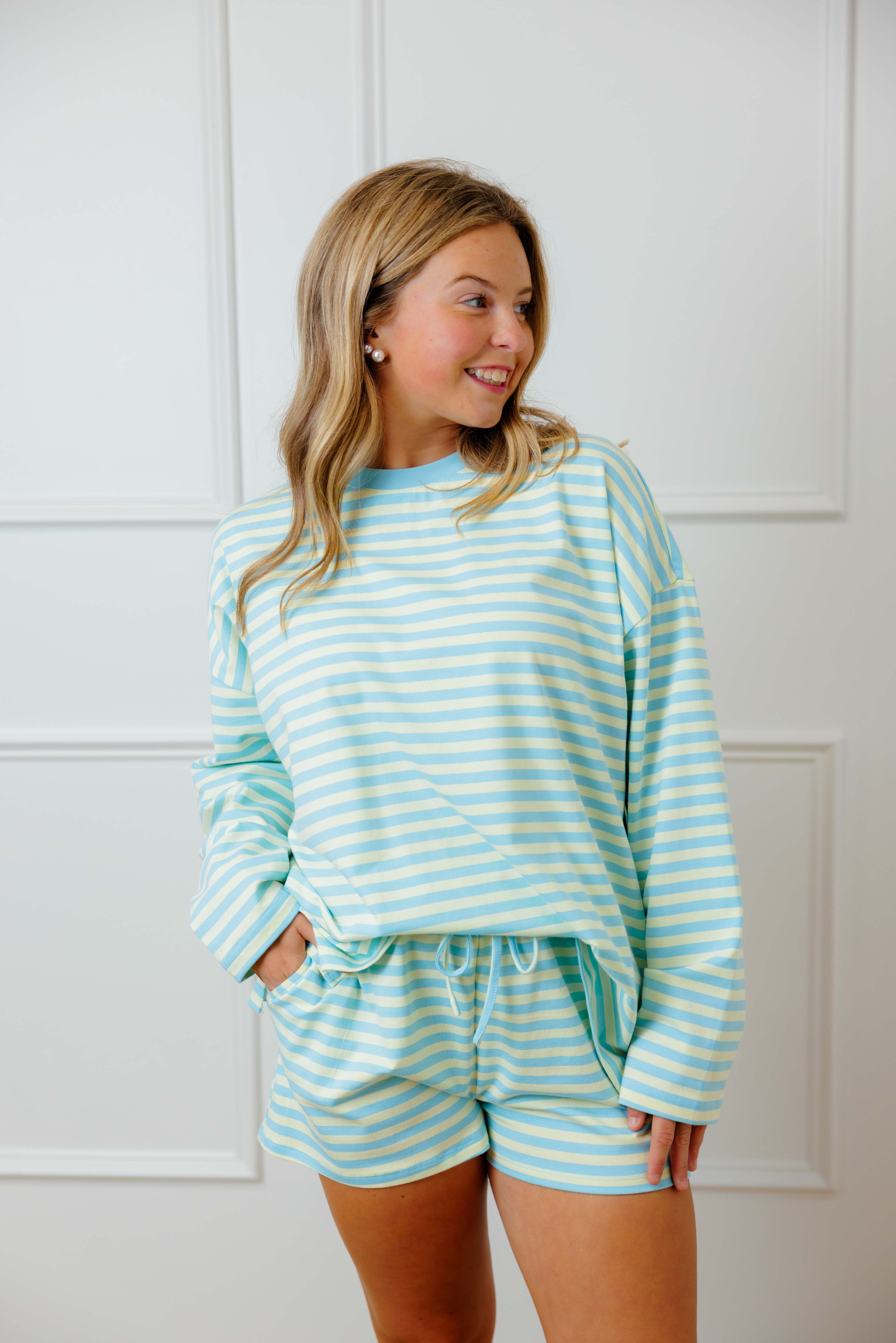 Daisy Sky Striped Set