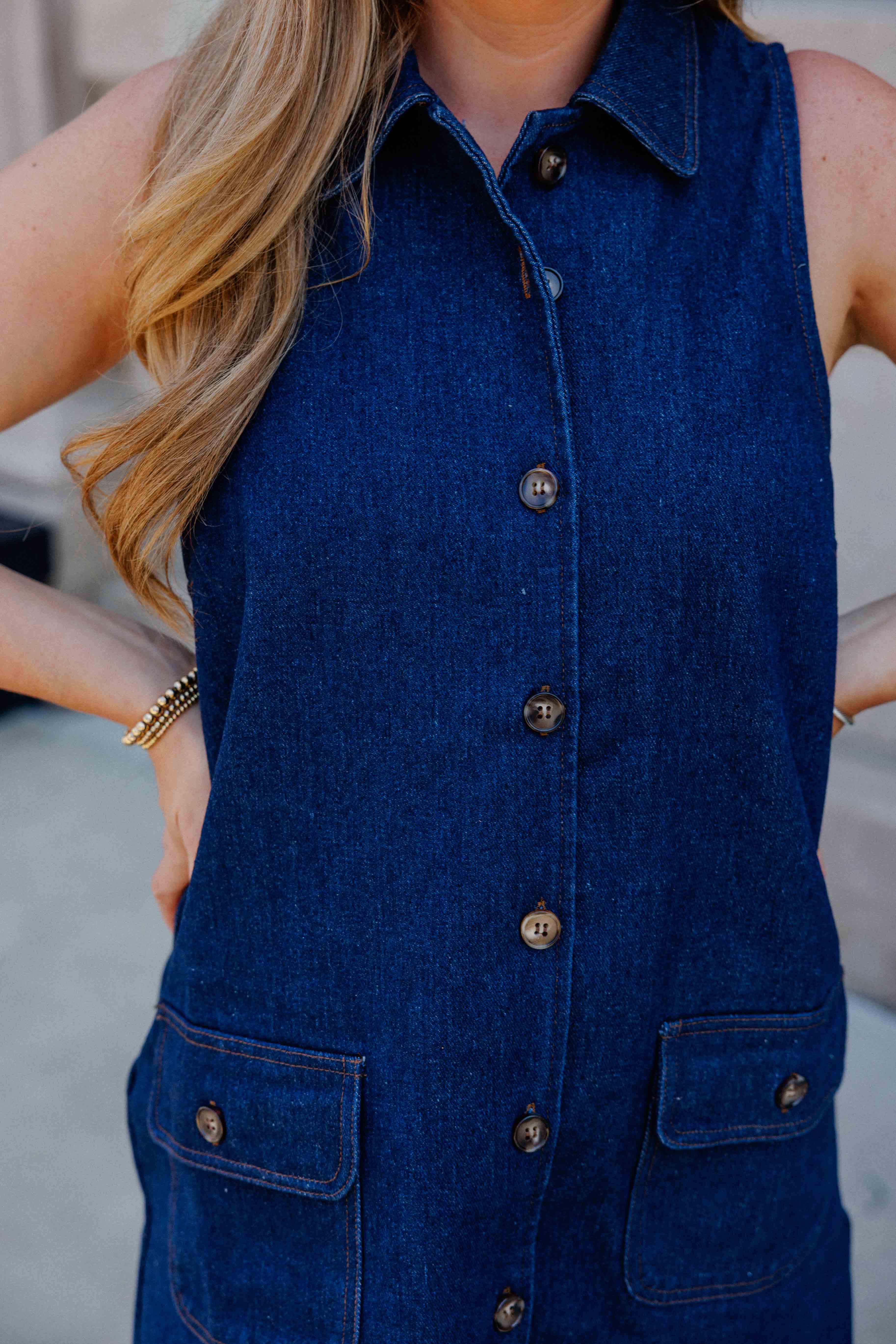 Denim Collared Dress