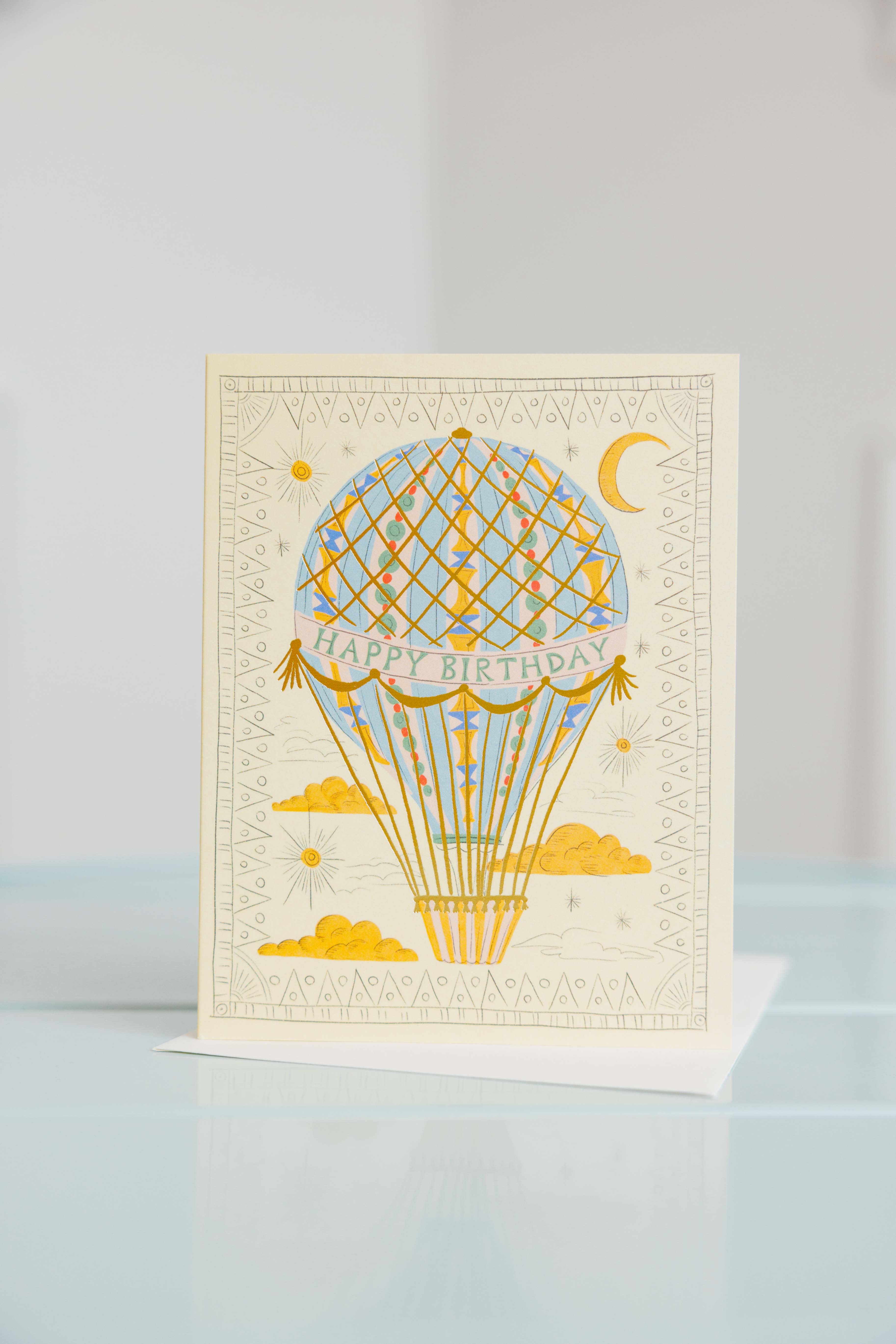 Hot Air Balloon Birthday Card