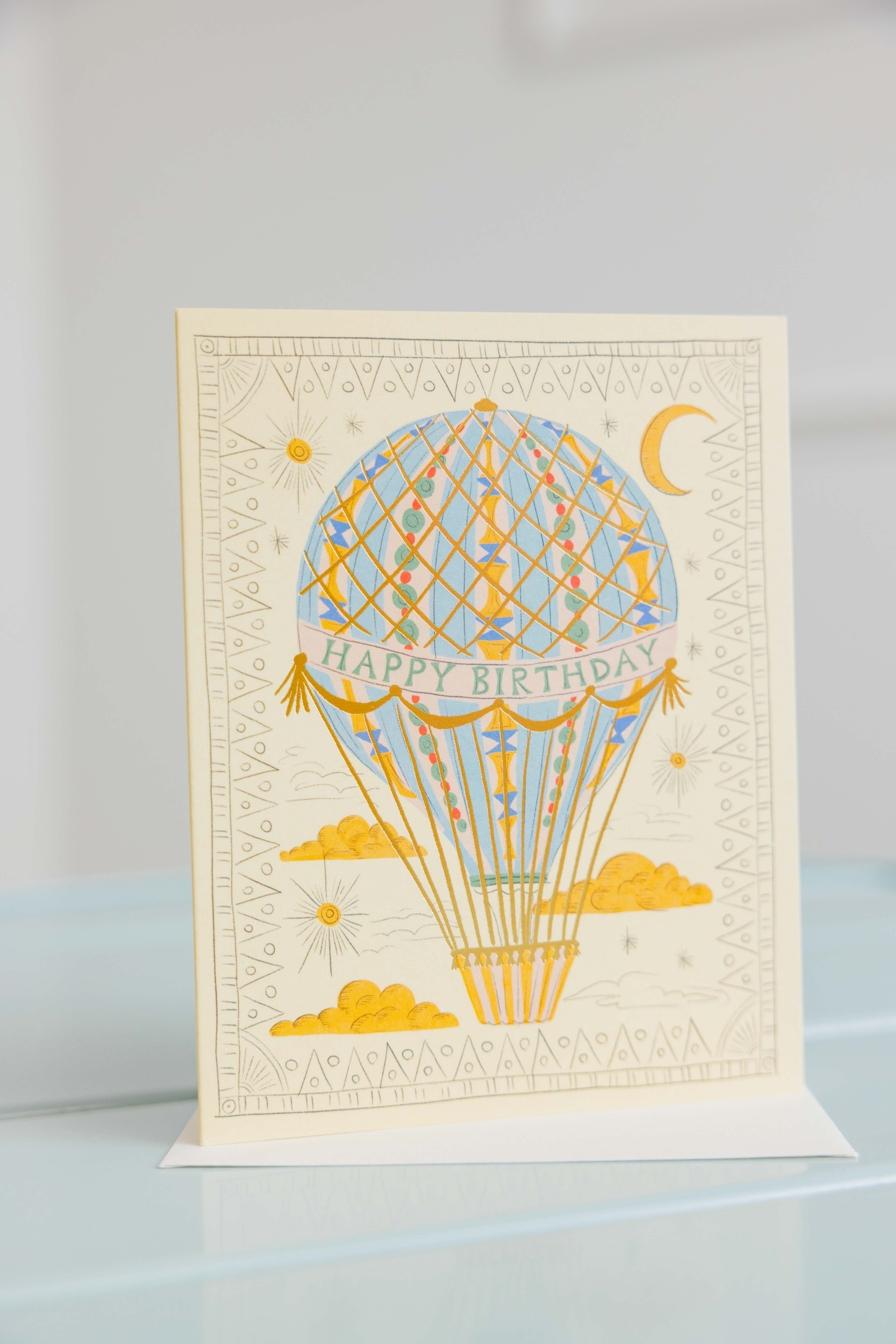 Hot Air Balloon Birthday Card