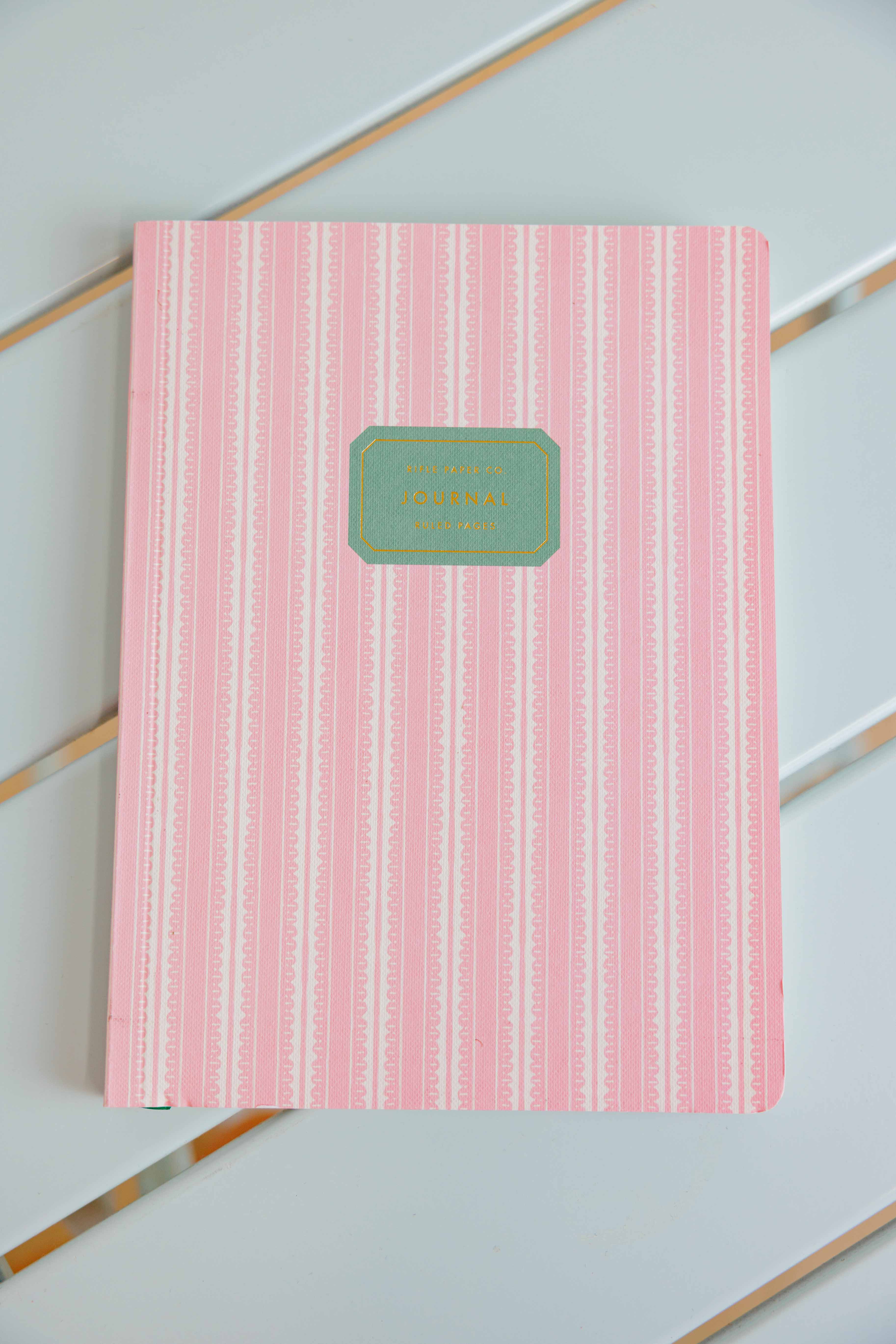 Pinking Stripe Softcover Journal