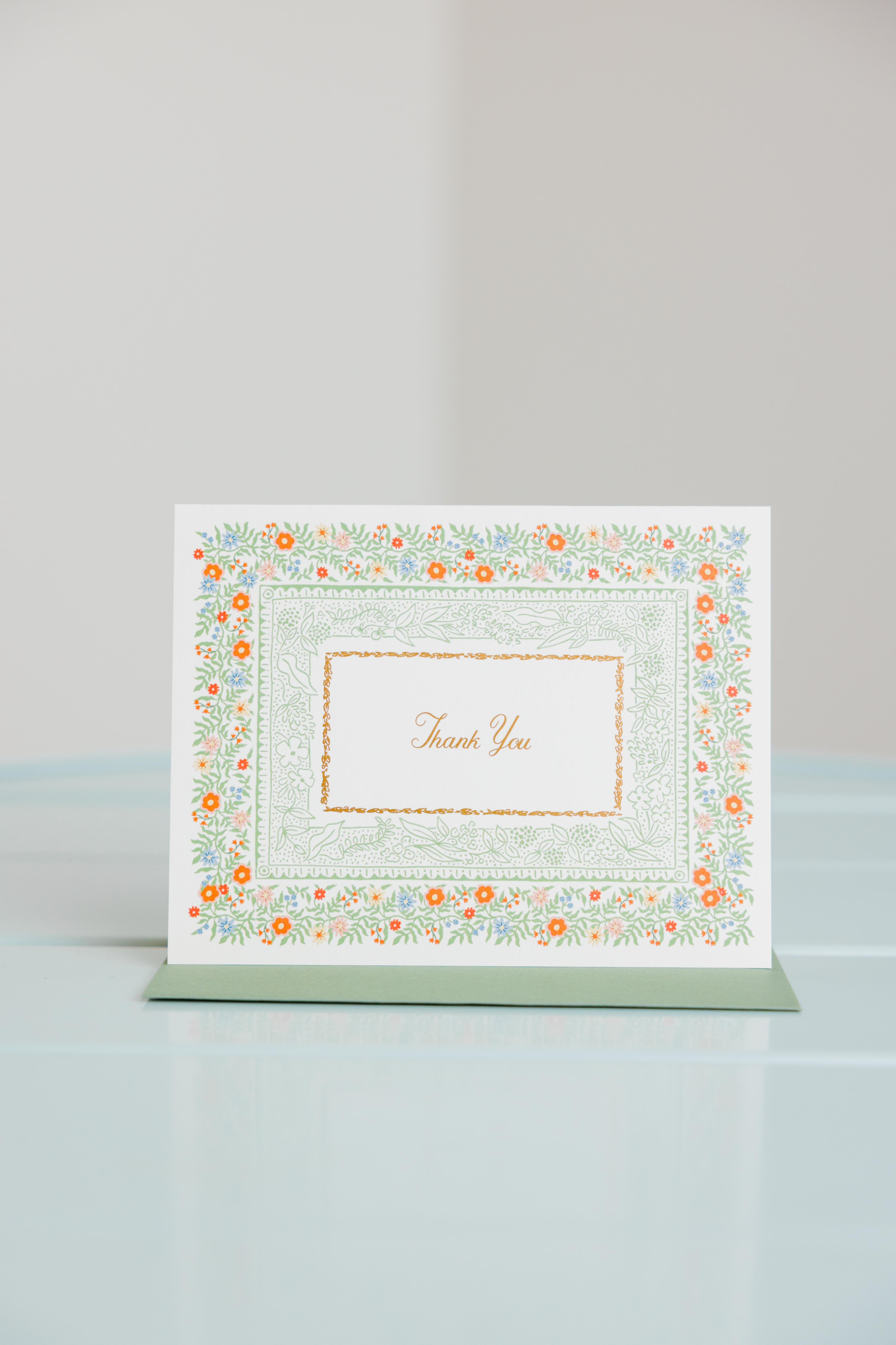 Rosette Thank You Card