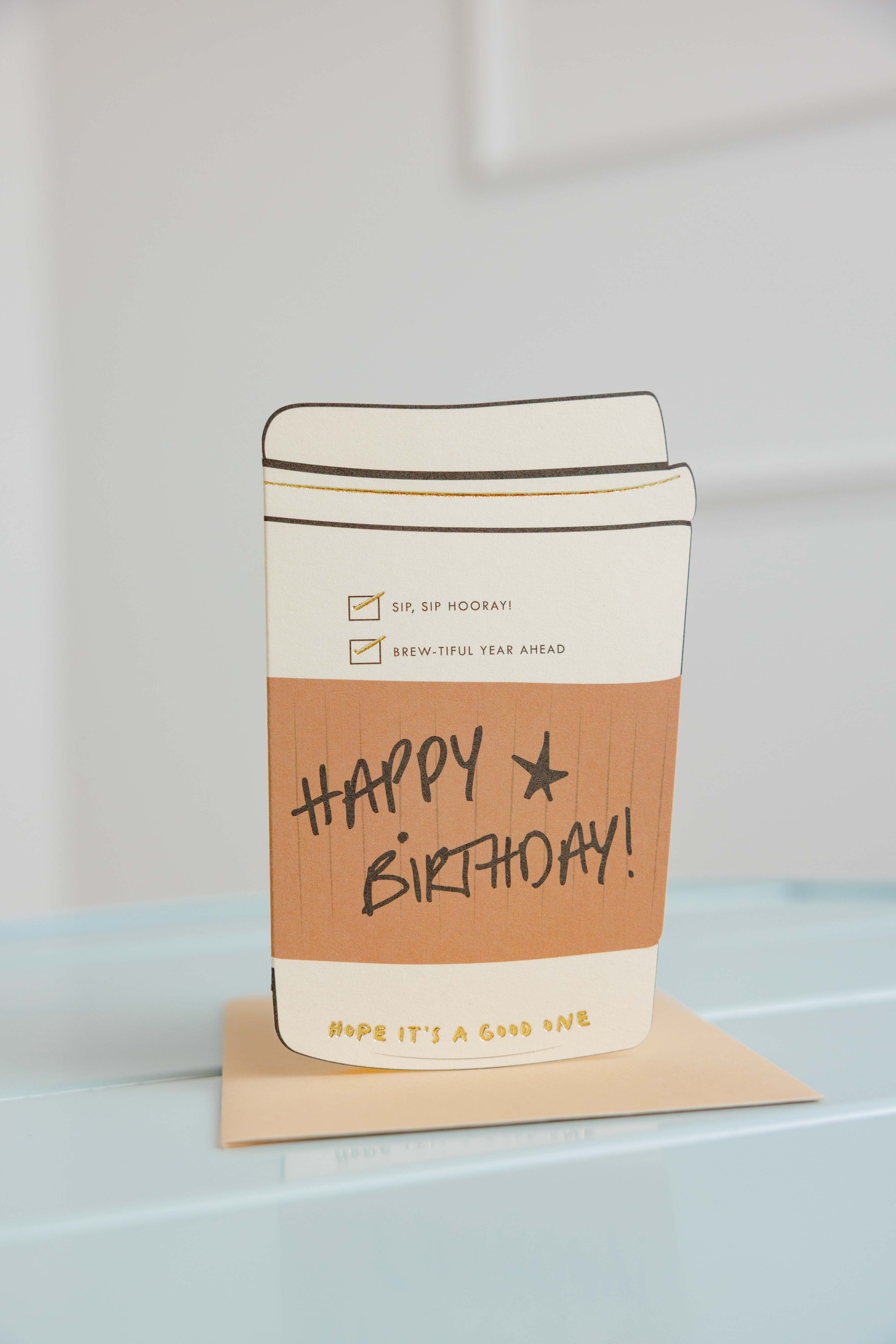 Birthday Coffee Cup Card