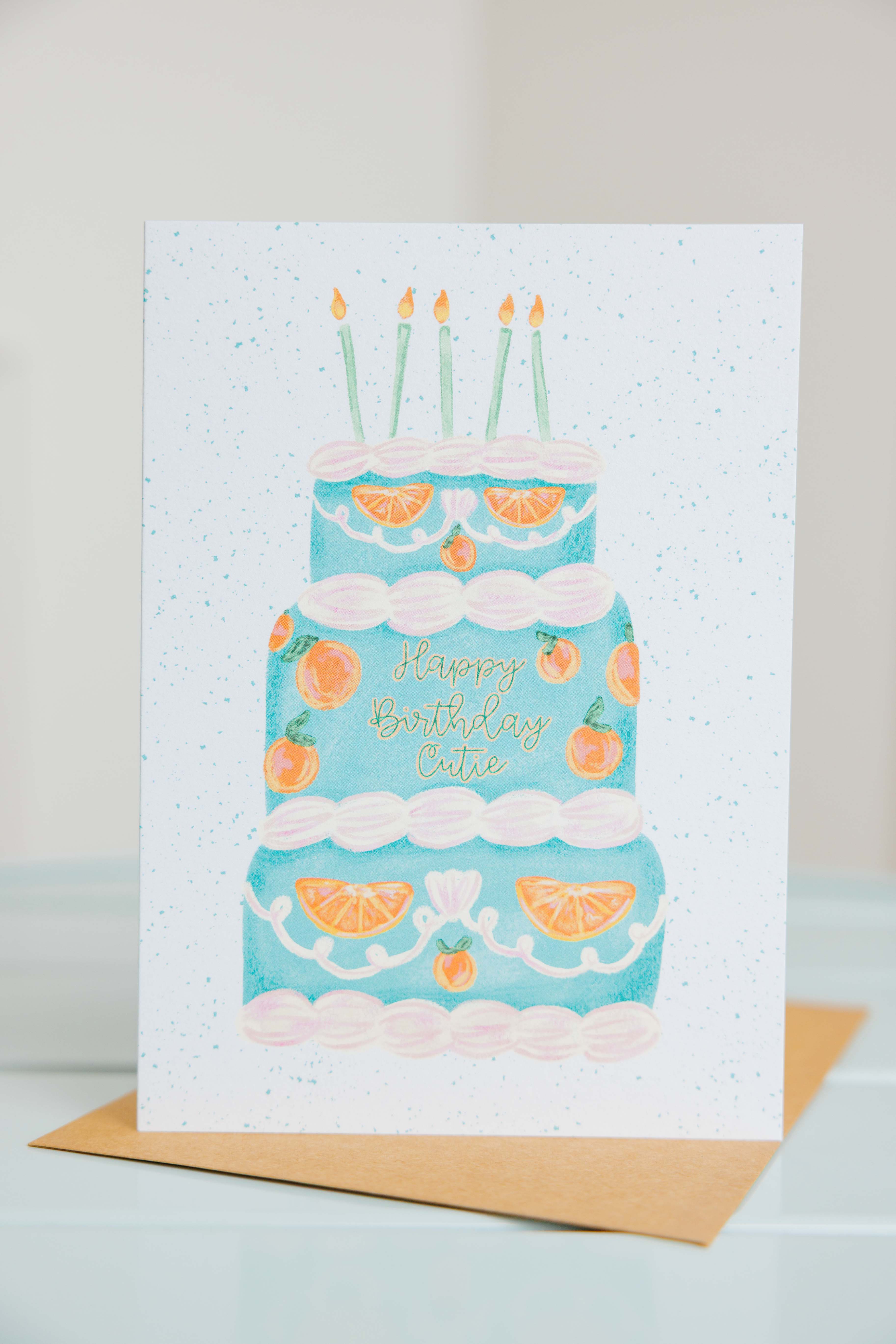 Happy Birthday Cutie Card