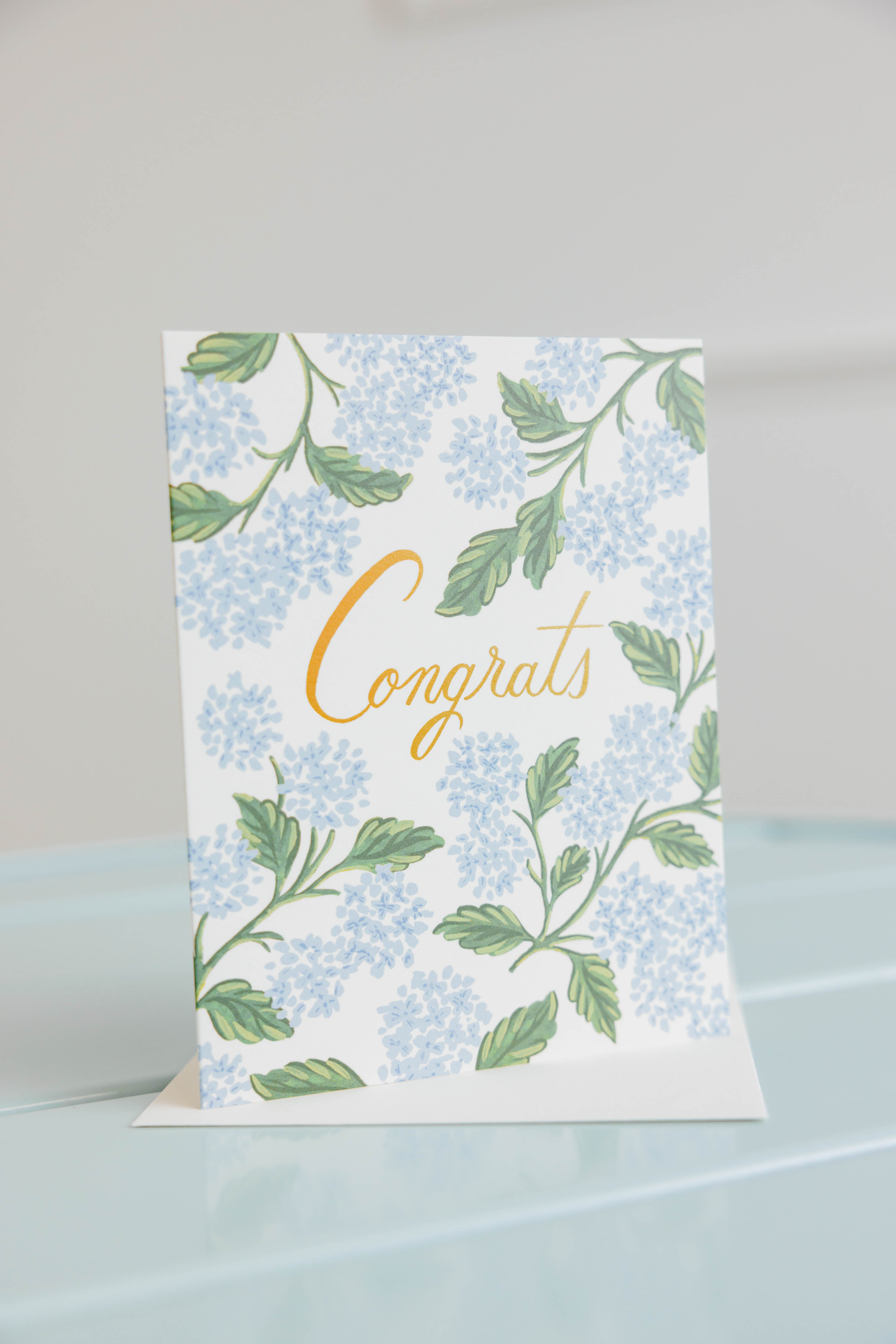 Hydrangea Congrats Card